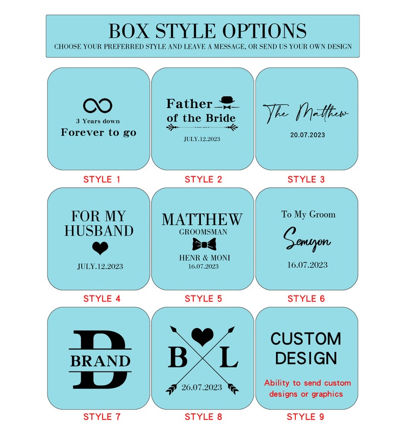 Custom Groomsmen Cufflinks Gift with Engraved Wooden Box, Personalized Wedding Day Cufflinks for Groomsmen, Best Man & Groom, Elegant Gift for Husband