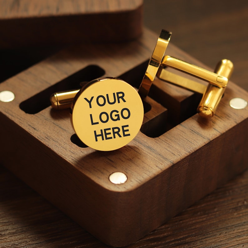 Custom Logo & Photo Cufflinks – Personalised Metal Cufflinks for Corporate, Wedding & Luxury Gifting