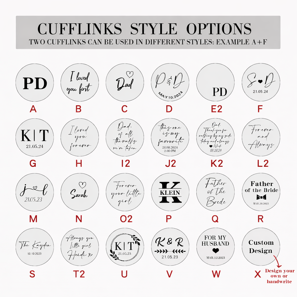 Custom cufflinks Engraved Box Optional, Personalized Wedding Day Cuff links for Groom grooms men Gift, Anniversary Gift for Husband